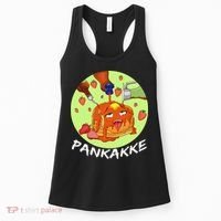 This pancake REALLY loves syrup! Funny anime food pun Women's Tank Top thumb 0