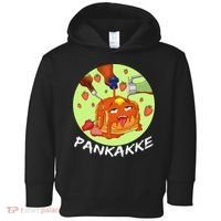 This pancake REALLY loves syrup! Funny anime food pun Toddler Hoodie thumb 0