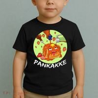 This pancake REALLY loves syrup! Funny anime food pun Toddler T-Shirt thumb 2