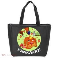 This pancake REALLY loves syrup! Funny anime food pun Tote Bag thumb 0