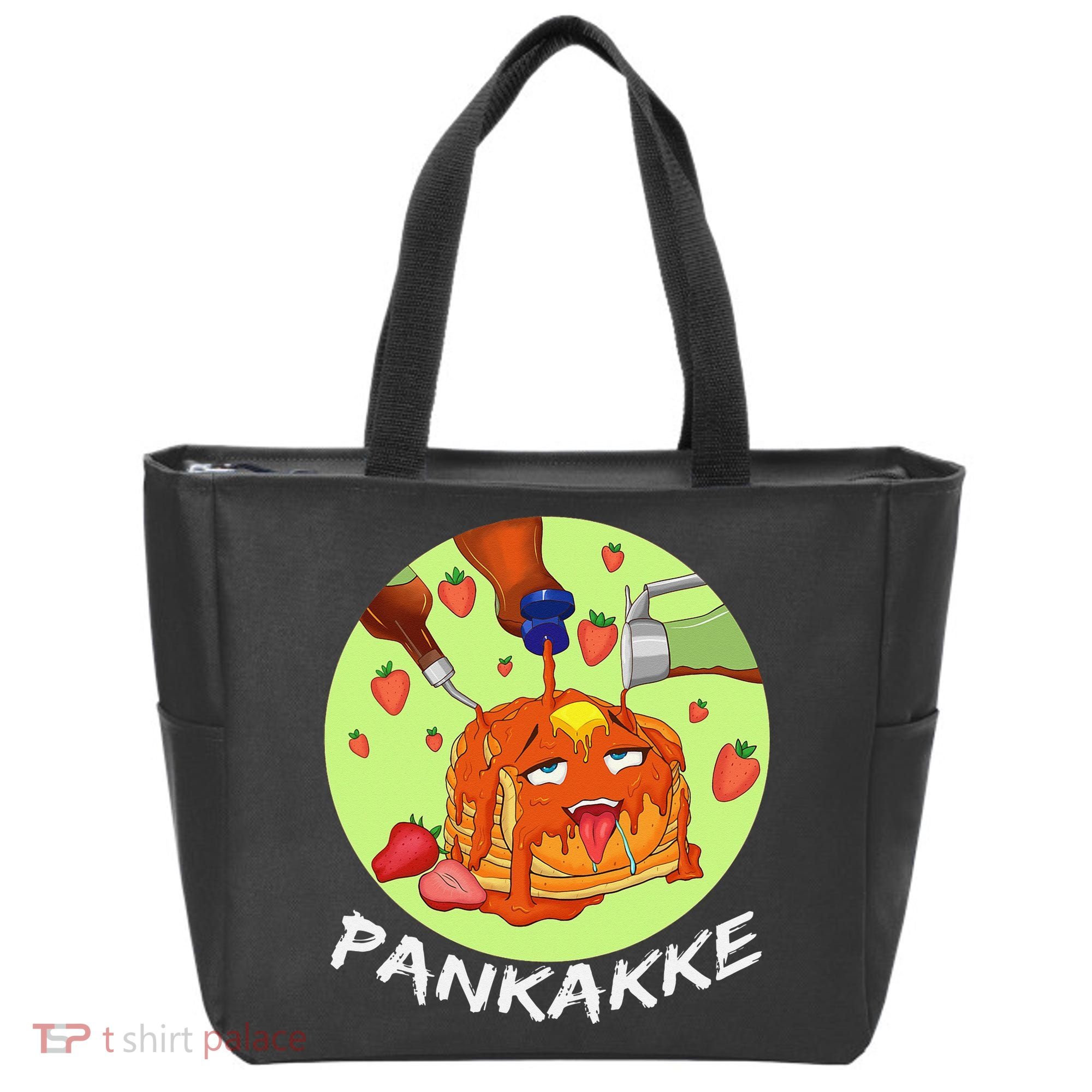 This pancake REALLY loves syrup! Funny anime food pun Tote Bag