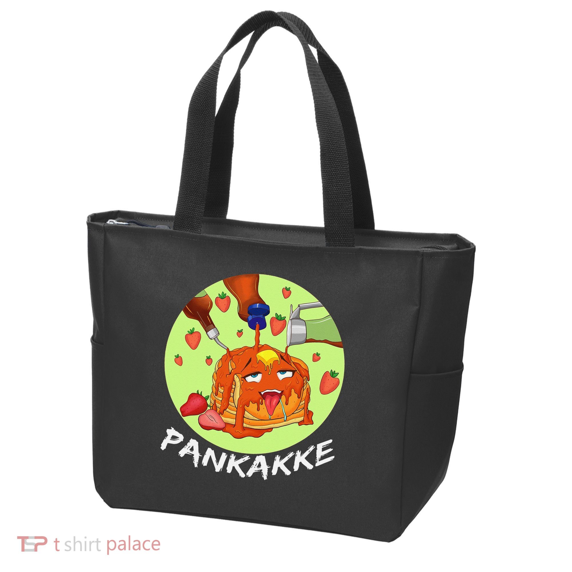 This pancake REALLY loves syrup! Funny anime food pun Tote Bag