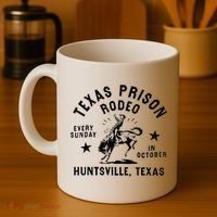 Texas Prison Rodeo Sunday In October Huntsville Texas Coffee Mug thumb 4