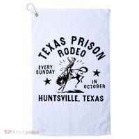 Texas Prison Rodeo Sunday In October Huntsville Texas Golf Towel thumb 0
