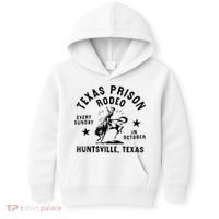 Texas Prison Rodeo Sunday In October Huntsville Texas Kids Hoodie thumb 0