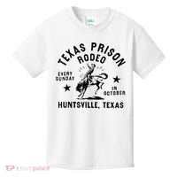 Texas Prison Rodeo Sunday In October Huntsville Texas Kids T-Shirt thumb 0