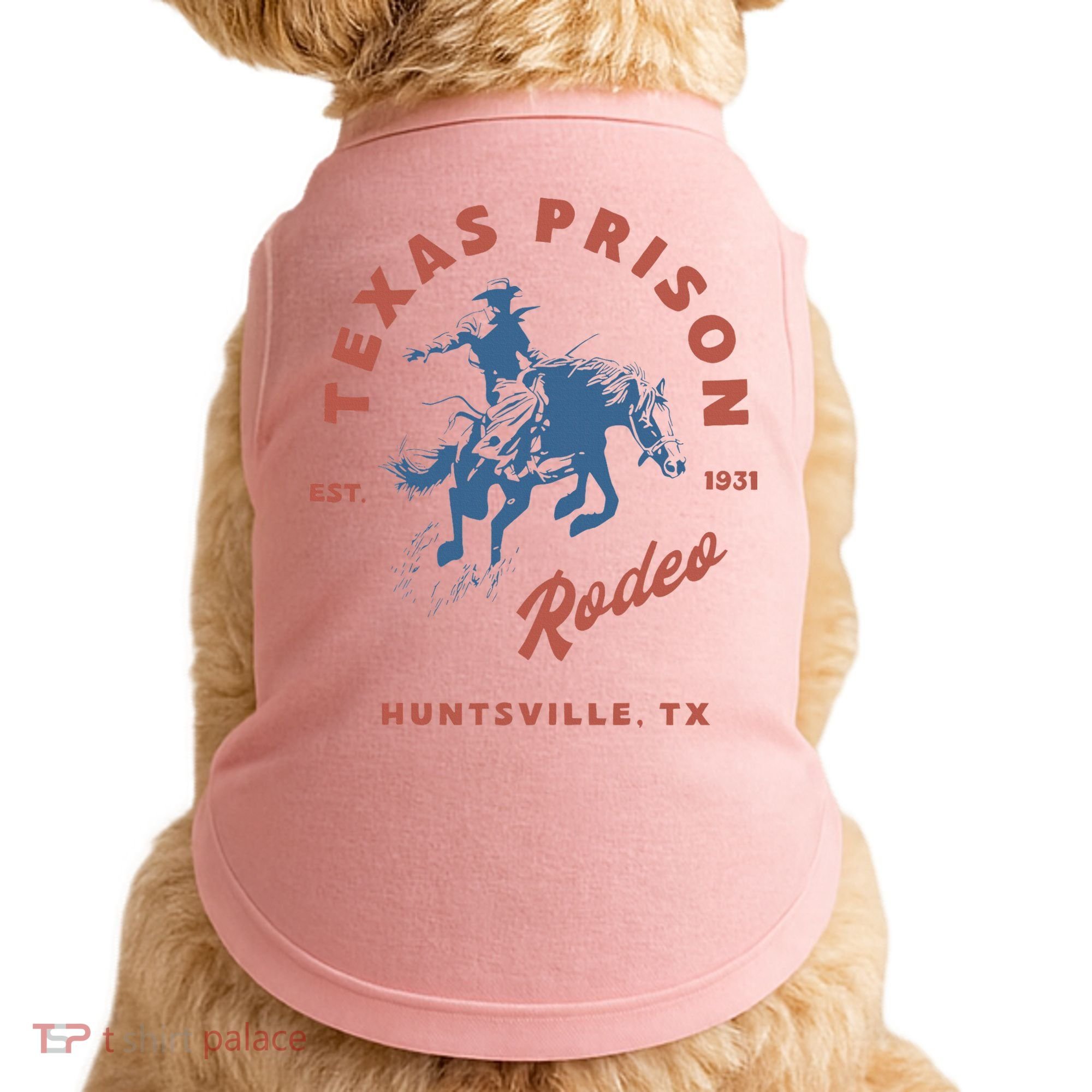 Texas Prison Rodeo Cowboy Western Doggie Tank