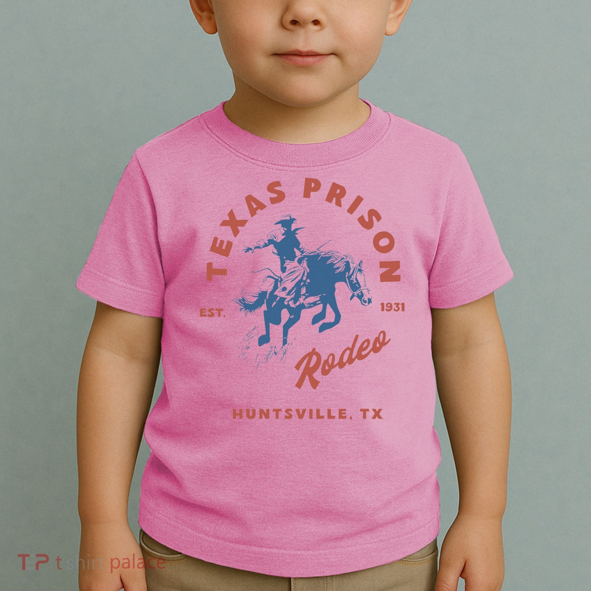 Texas Prison Rodeo Cowboy Western Toddler T-Shirt