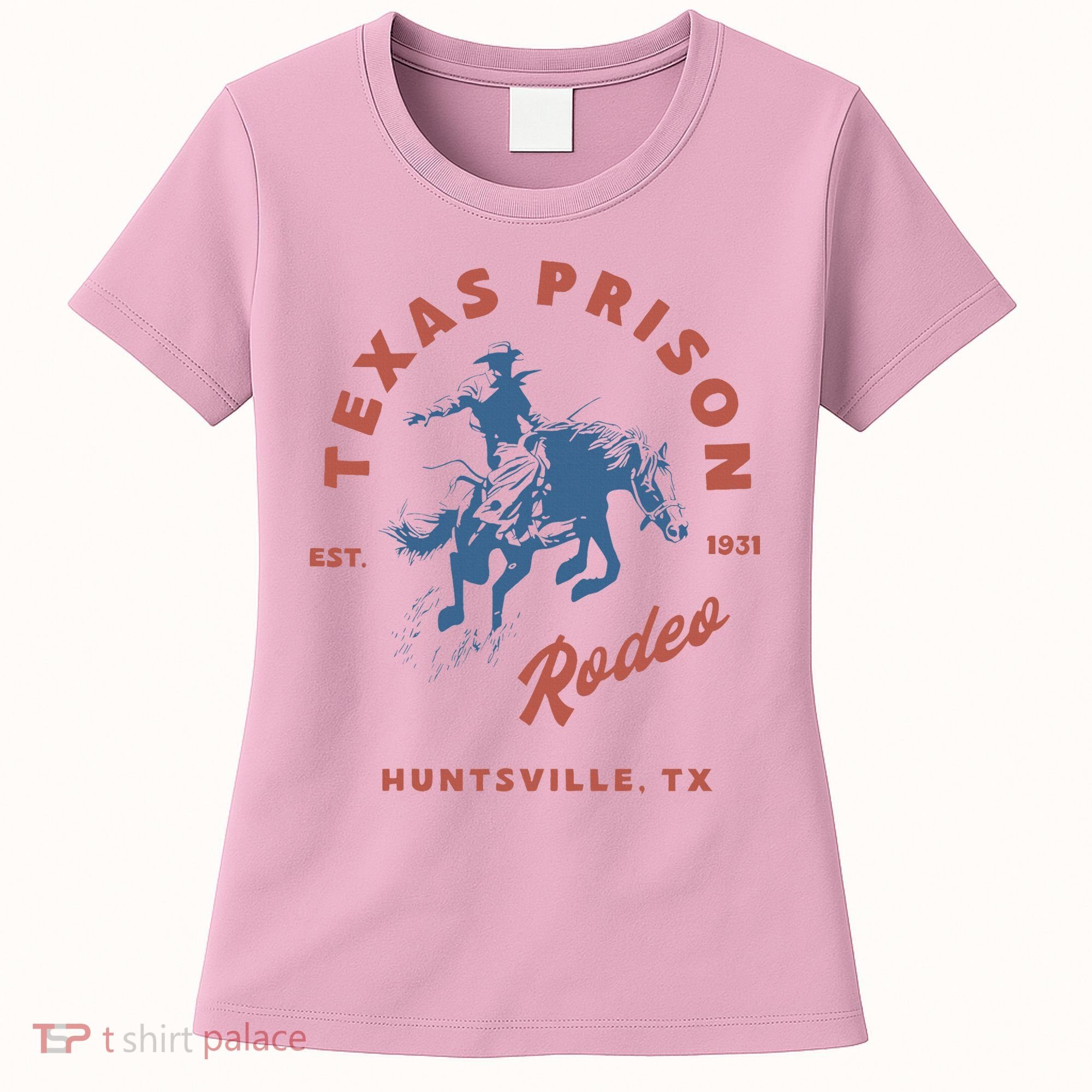 Texas Prison Rodeo Cowboy Western Women's T-Shirt
