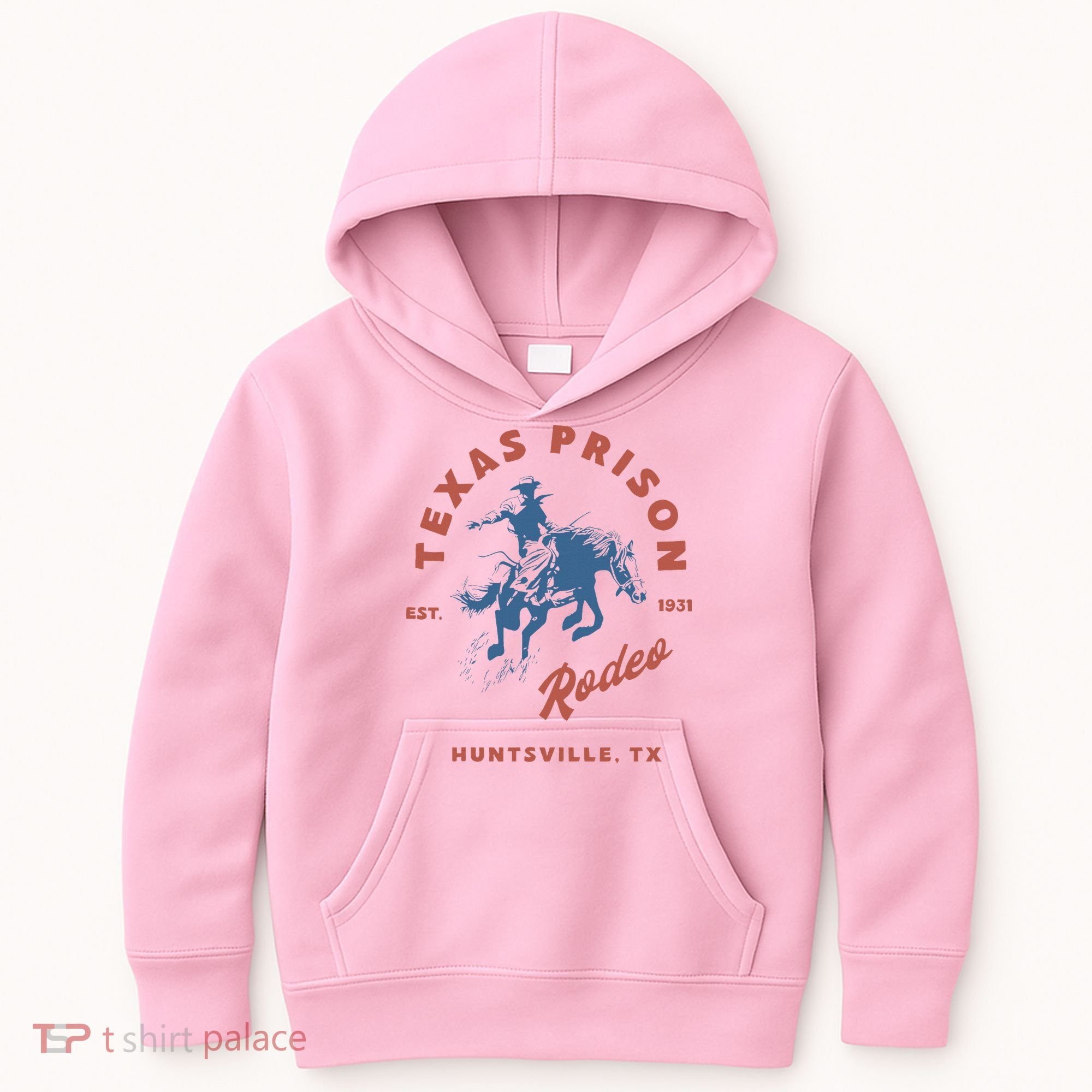 Texas Prison Rodeo Cowboy Western Kids Hoodie
