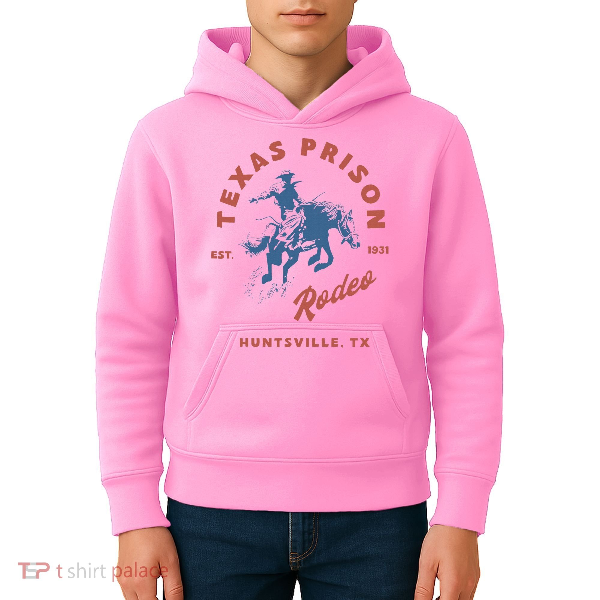 Texas Prison Rodeo Cowboy Western Kids Hoodie