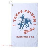Texas Prison Rodeo Cowboy Western Golf Towel thumb 0