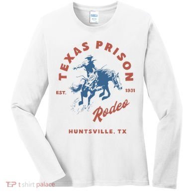 Texas Prison Rodeo Cowboy Western Women's Long Sleeve Shirt