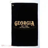 The Peach State Georgia Golf Towel thumb 0