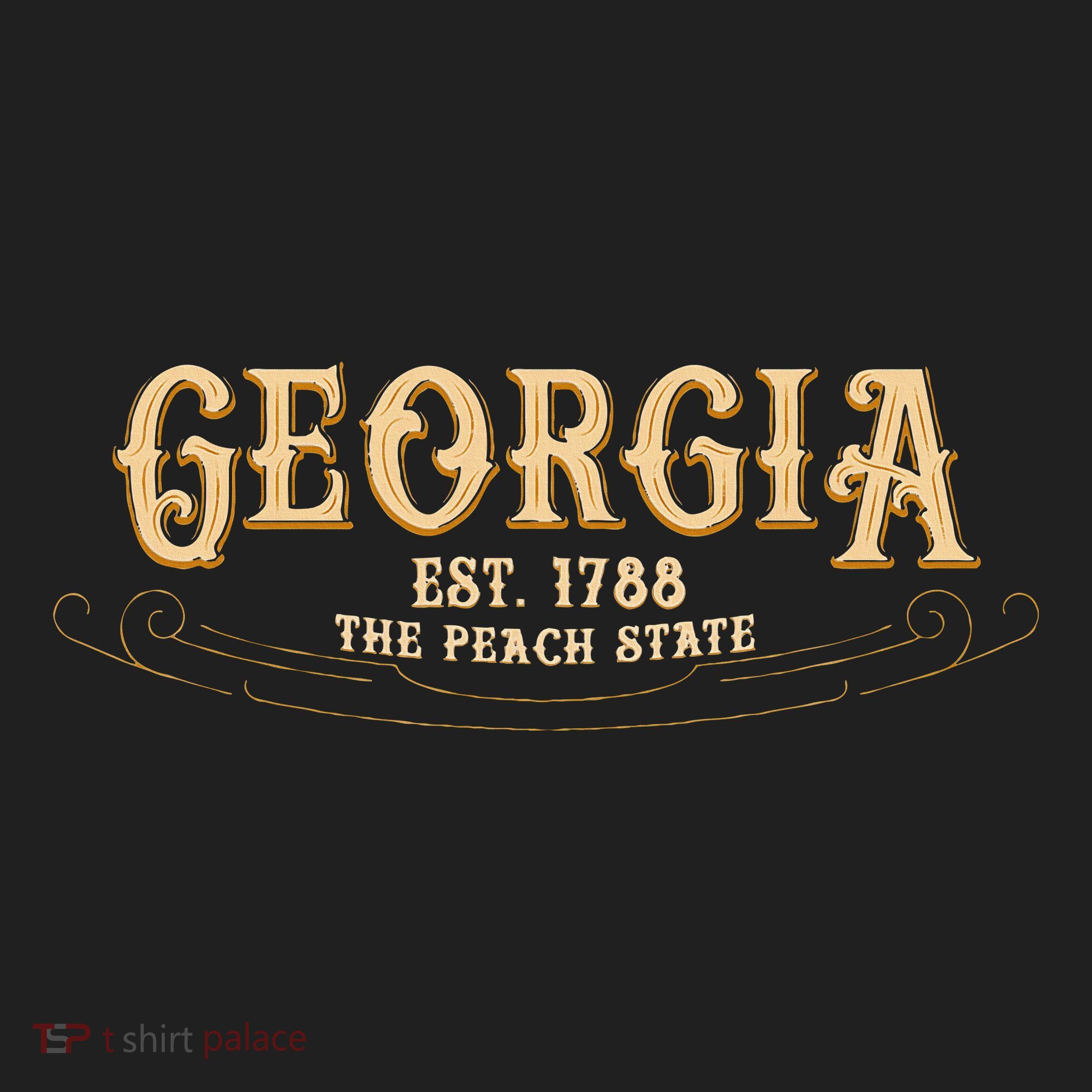 The Peach State Georgia Golf Towel