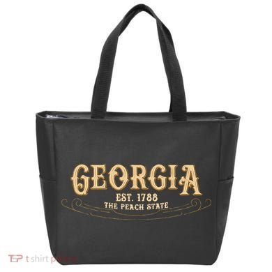 The Peach State Georgia Tote Bag