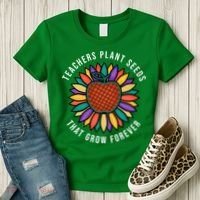 Teachers Plant Seeds That Grow Forever Women's T-Shirt thumb 3
