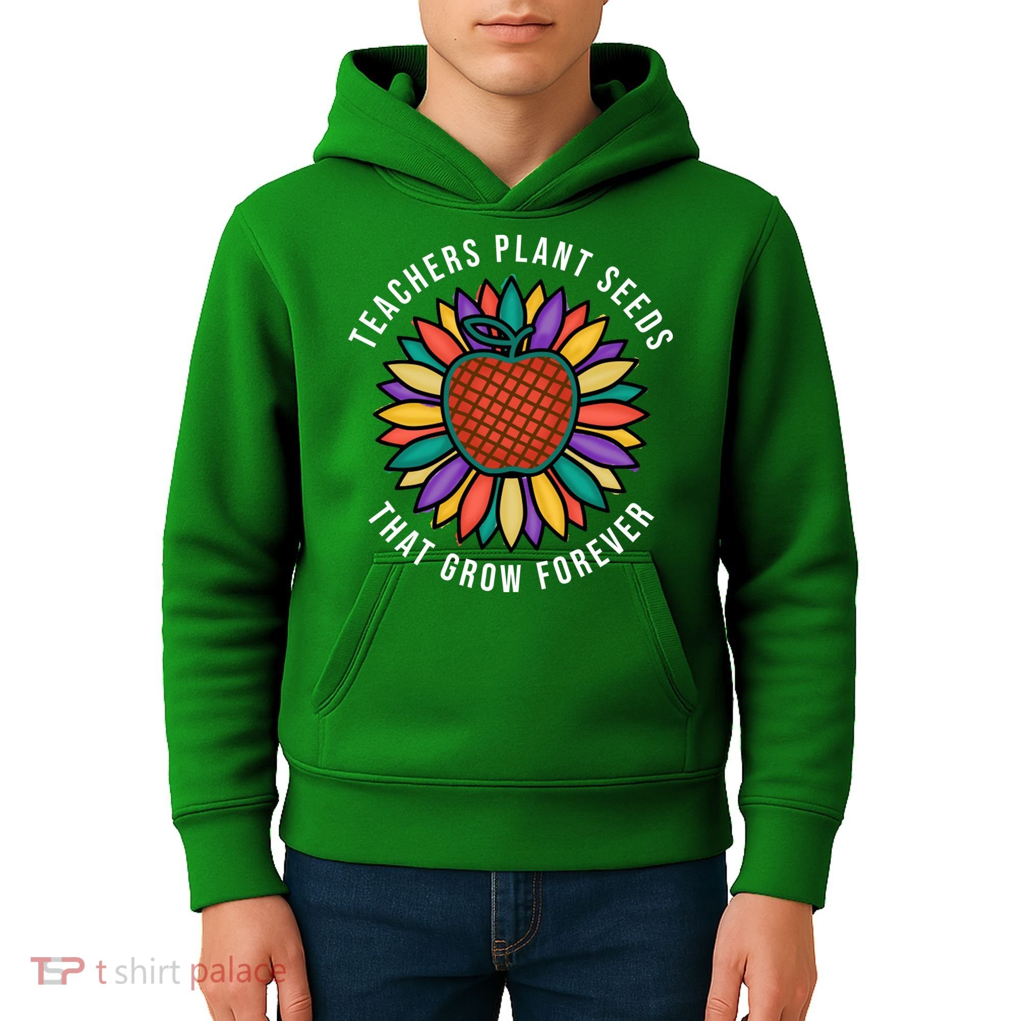 Teachers Plant Seeds That Grow Forever Kids Hoodie