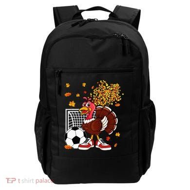 Turkey Playing Soccer Thanksgiving Player Coach Fall Lover Backpack