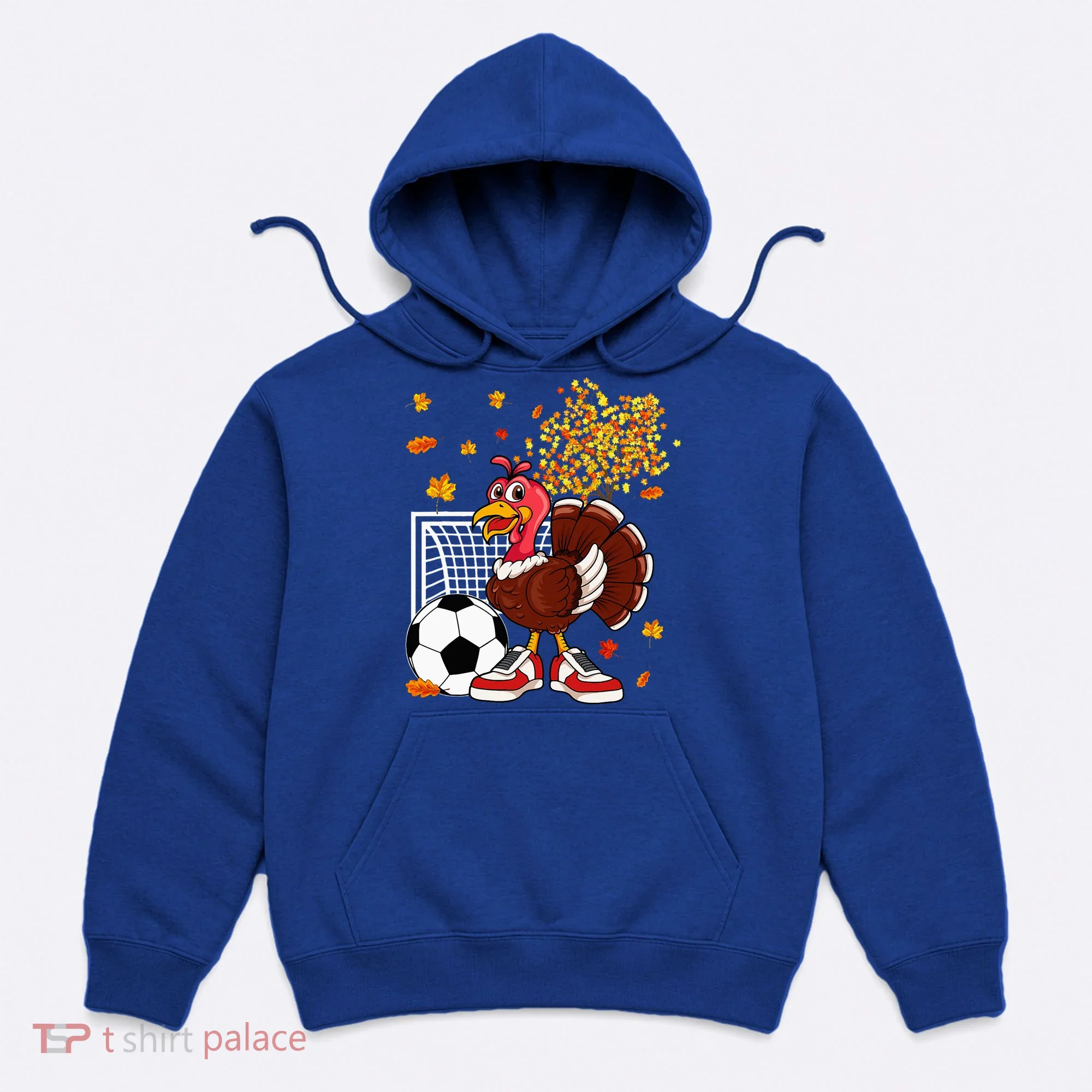Turkey Playing Soccer Thanksgiving Player Coach Fall Lover Hoodie