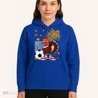 Turkey Playing Soccer Thanksgiving Player Coach Fall Lover Hoodie thumb 5