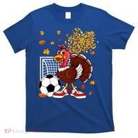 Turkey Playing Soccer Thanksgiving Player Coach Fall Lover T-Shirt thumb 0