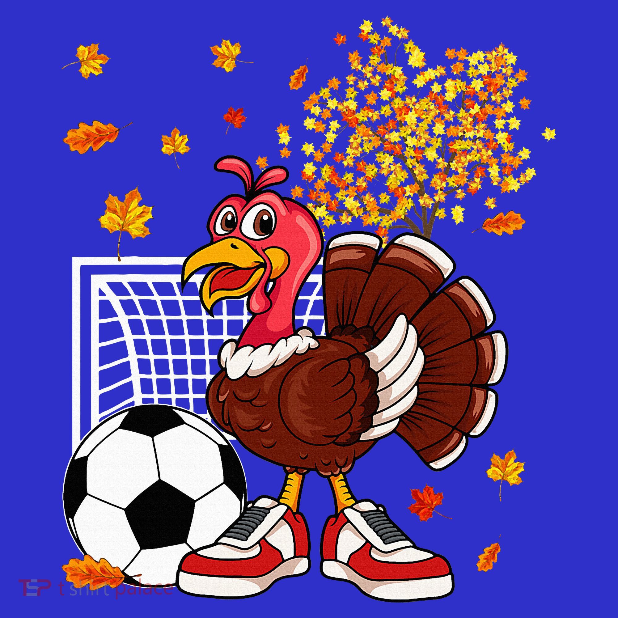 Turkey Playing Soccer Thanksgiving Player Coach Fall Lover Baby Bodysuit