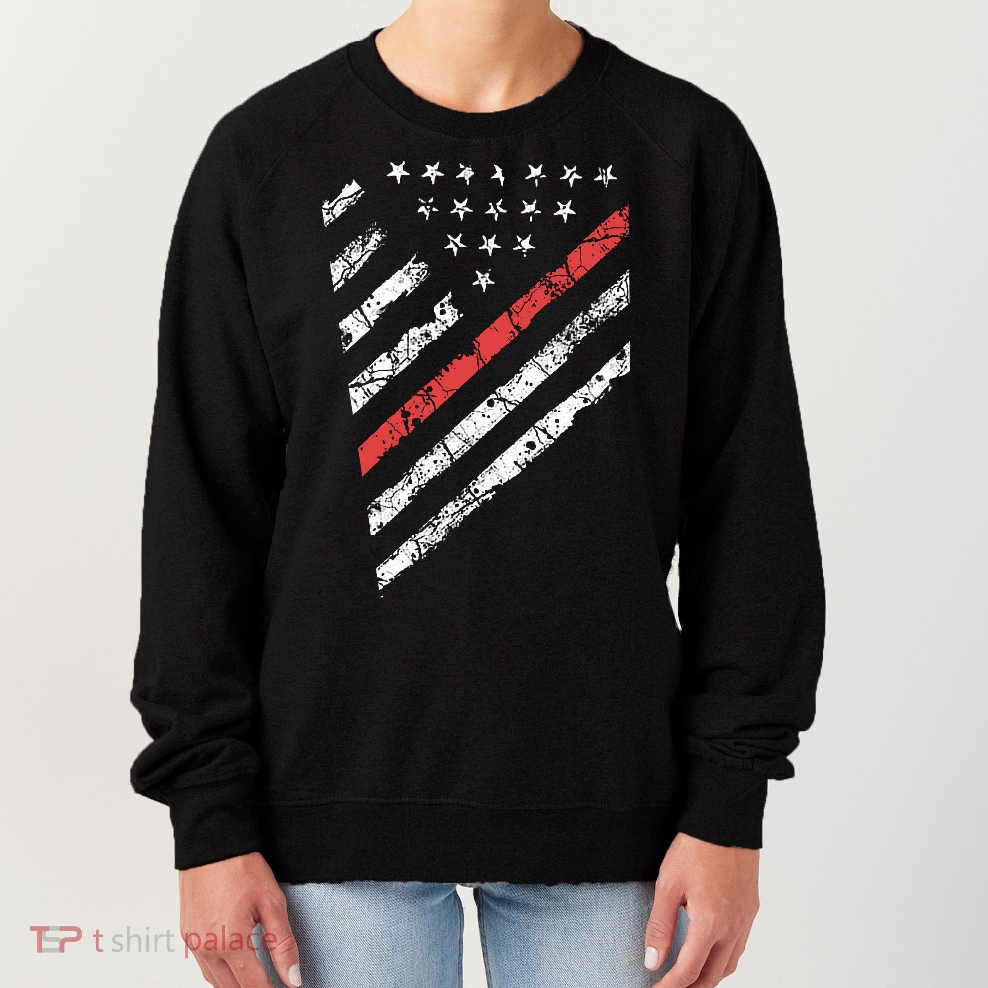 Tactical Pro Supply Patriotic American Flag Women's Sweatshirt
