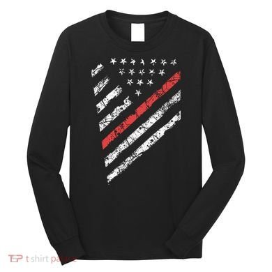 Tactical Pro Supply Patriotic American Flag Long Sleeve Shirt