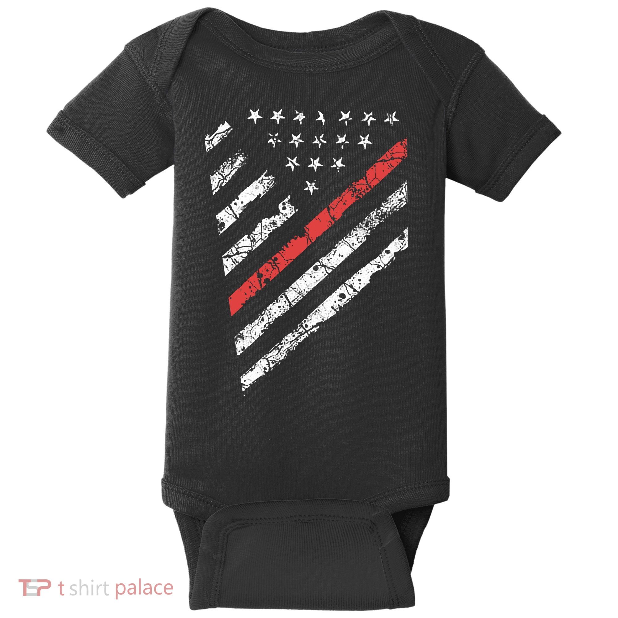 Tactical Pro Supply Patriotic American Flag Baby Bodysuit