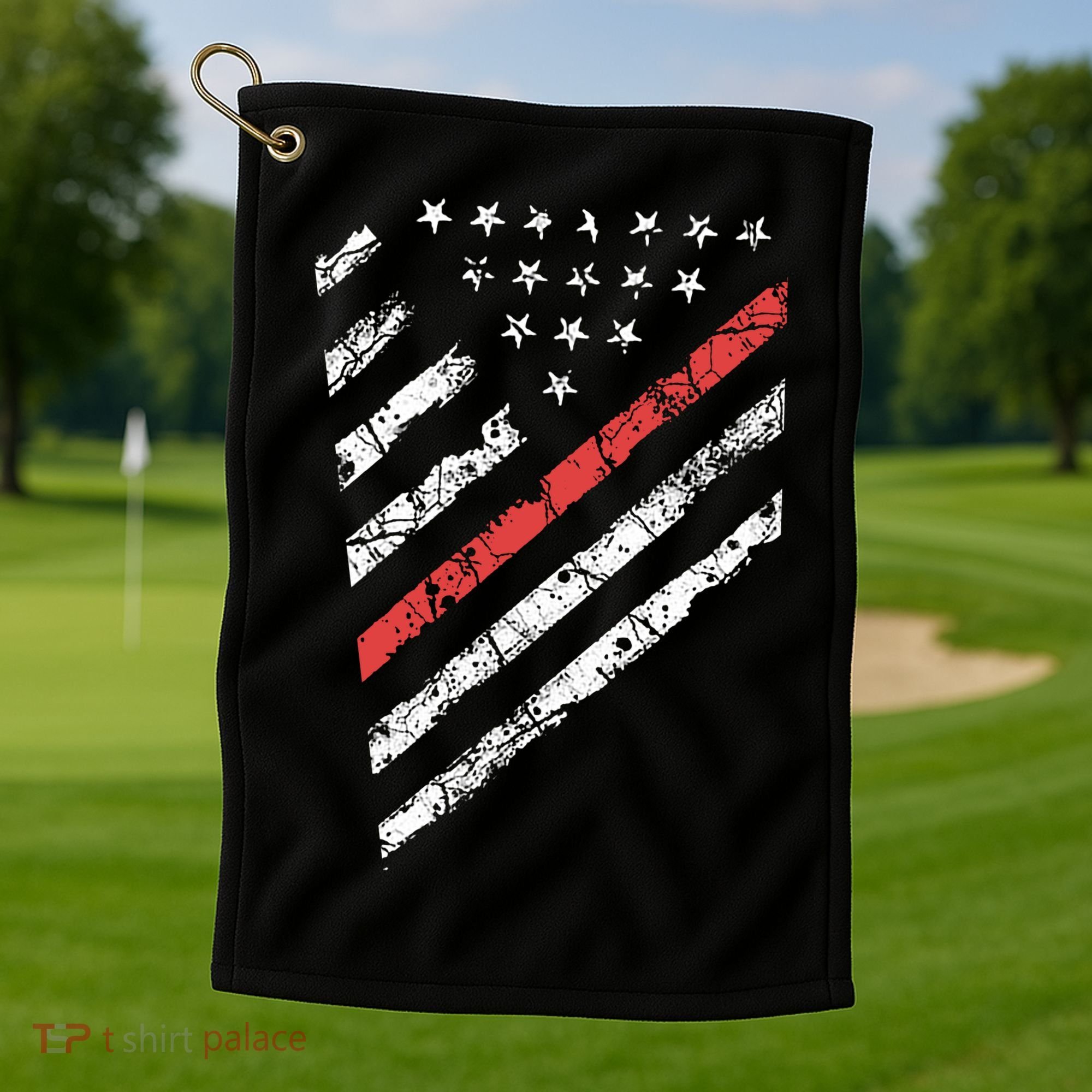 Tactical Pro Supply Patriotic American Flag Golf Towel