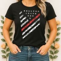 Tactical Pro Supply Patriotic American Flag Women's T-Shirt thumb 2