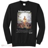 The Promised Saviour Luke Bible Quote Jesus Pray For Peace Sweatshirt thumb 0
