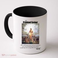 The Promised Saviour Luke Bible Quote Jesus Pray For Peace Coffee Mug thumb 0