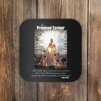 The Promised Saviour Luke Bible Quote Jesus Pray For Peace Coaster thumb 0