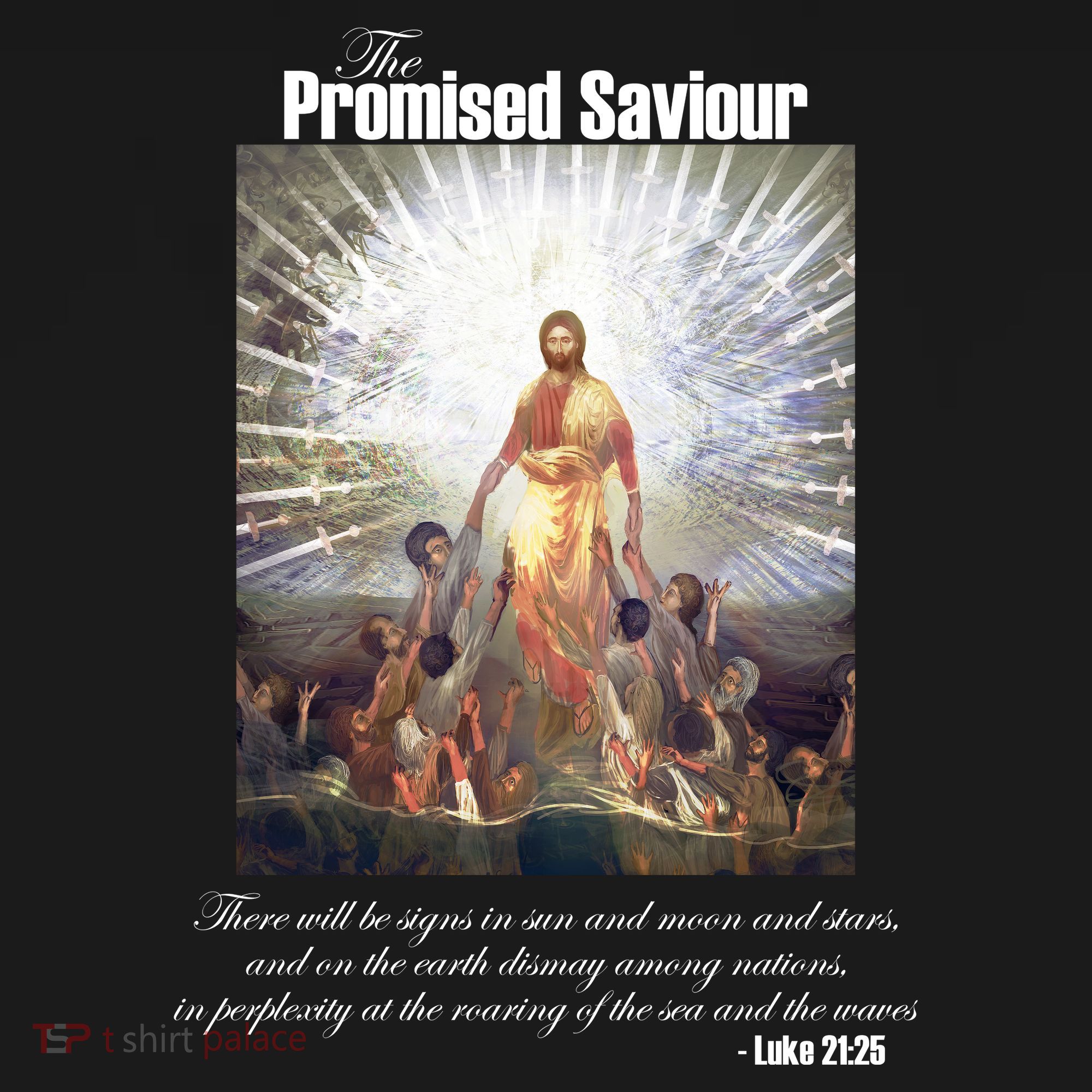 The Promised Saviour Luke Bible Quote Jesus Pray For Peace Mousepad
