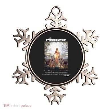 The Promised Saviour Luke Bible Quote Jesus Pray For Peace Ornament