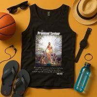 The Promised Saviour Luke Bible Quote Jesus Pray For Peace Tank Top thumb 4