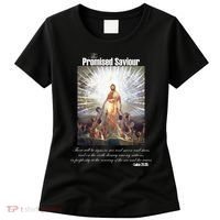 The Promised Saviour Luke Bible Quote Jesus Pray For Peace Women's T-Shirt thumb 0
