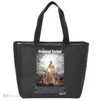 The Promised Saviour Luke Bible Quote Jesus Pray For Peace Tote Bag thumb 0