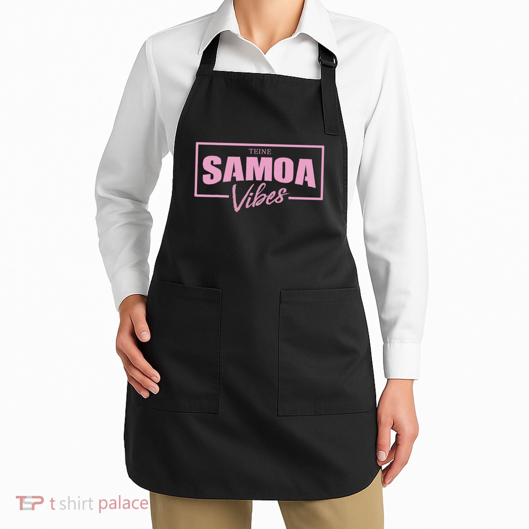 Tropical Palms Samoa Samoan Vibes Samoa Vibes Apron