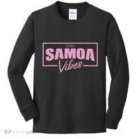 Tropical Palms Samoa Samoan Vibes Samoa Vibes Kids Long Sleeve Shirt thumb 0