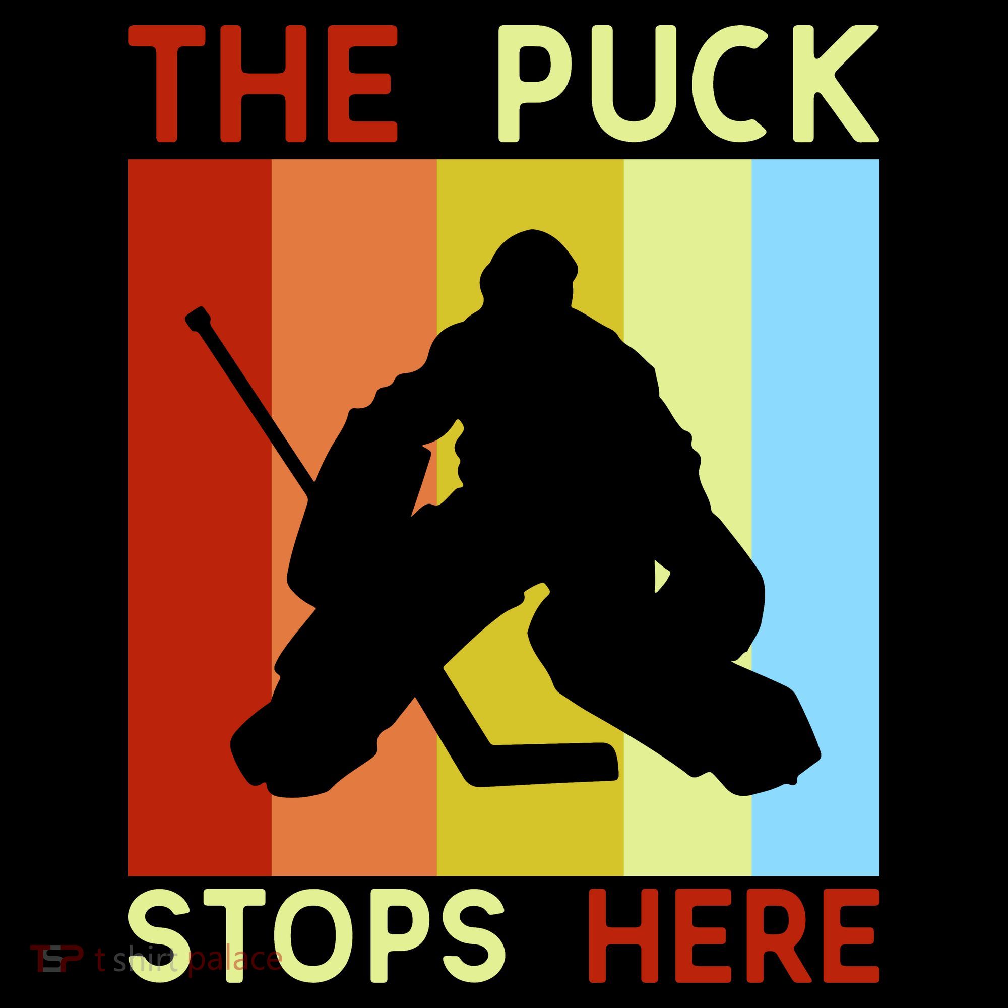 The Puck Stops Here Funny Hockey Goalie Coffee Mug