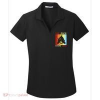 The Puck Stops Here Funny Hockey Goalie Women's Dry Zone Grid Polo thumb 0