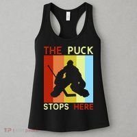 The Puck Stops Here Funny Hockey Goalie Women's Tank Top thumb 3