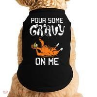 Turkey Pour Some Gravy On Me Thanksgiving Doggie Tank thumb 0