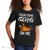 Turkey Pour Some Gravy On Me Thanksgiving Kids T-Shirt thumb 2