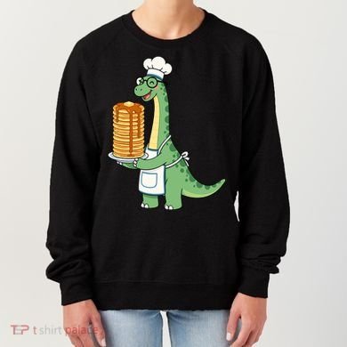 The Pancake Saurus Cute Funny Dinosaur Women's Sweatshirt