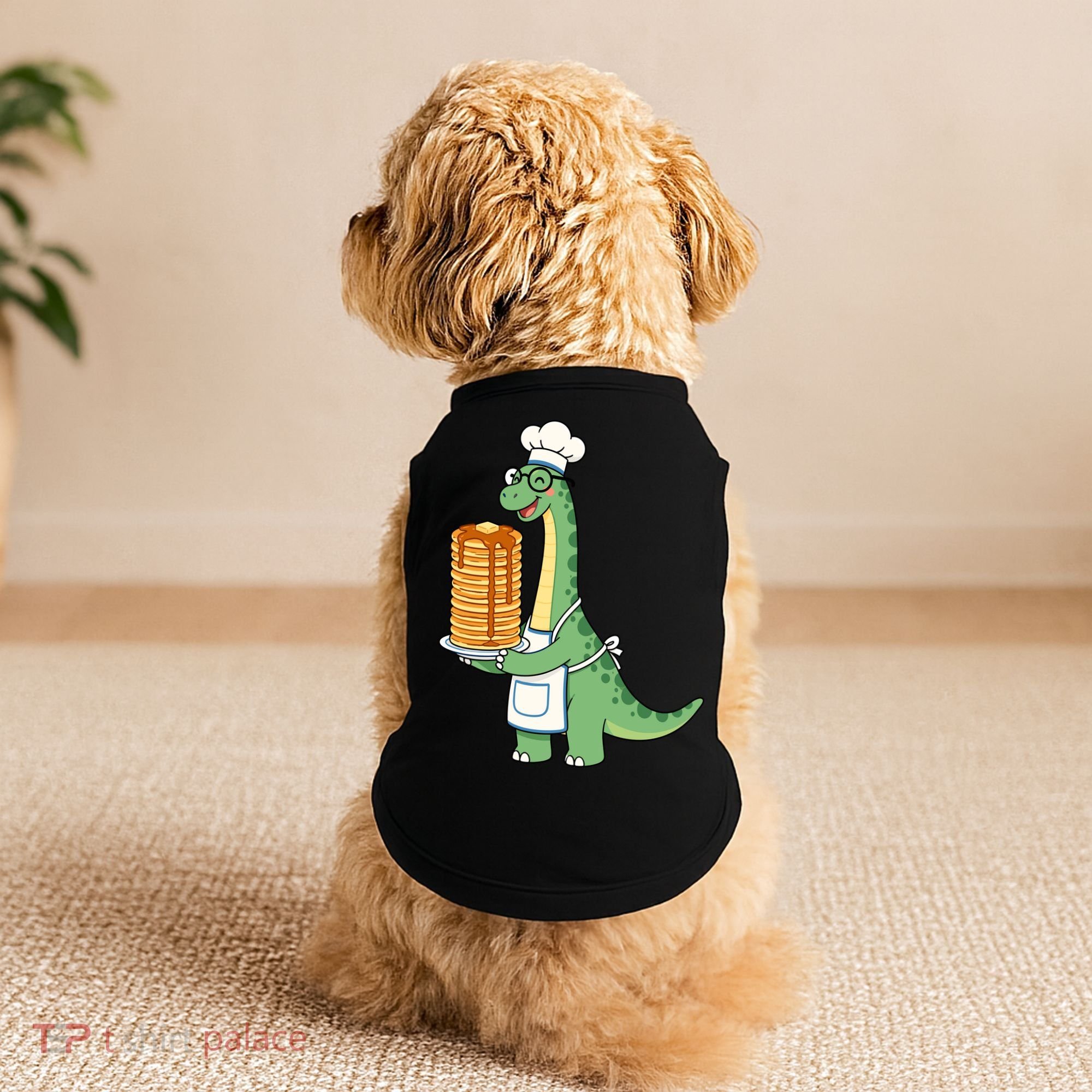 The Pancake Saurus Cute Funny Dinosaur Doggie Tank