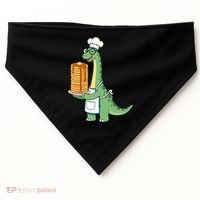 The Pancake Saurus Cute Funny Dinosaur USA-Made Doggie Bandana thumb 0